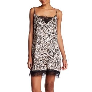 Love, Fire Lace Trim Slip Dress